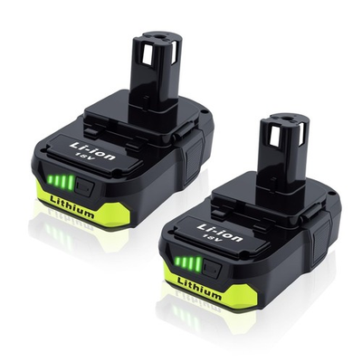 #ad 2 Packs 3.0Ah High Capacity Replacement for Ryobi 18v Battery P108 P104 P105 P10 $25.99