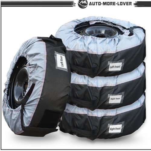 Gray With Black Tyre Cases And Tyre Bags Package Of 4 Fit For Handle 600d - Picture 4 of 18