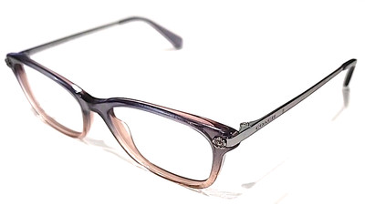 Coach HC6142 5554 Crystal Violet Glitter Fade Oval Eyeglasses 51-17 140