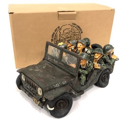ギラーモフォルチーノ Military Patrol Guillermo Forchino Military Jeep Comic Art Figure No 1391 Vintage