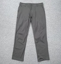 Rhone Pants Mens Size 33x31 Gray Commuter Classic Chino City Golf Travel READ