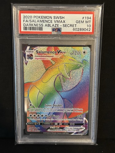 Salamence VMAX graded PSA 10 for sale on eBay