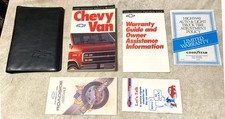 1992 Chevrolet G20 Van USED 6pc Owner's Manual Operators Guide Book Set Stained