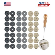21 Set Seat Belt Stop Buttons with Awl Universal Buckle Stopper Kit