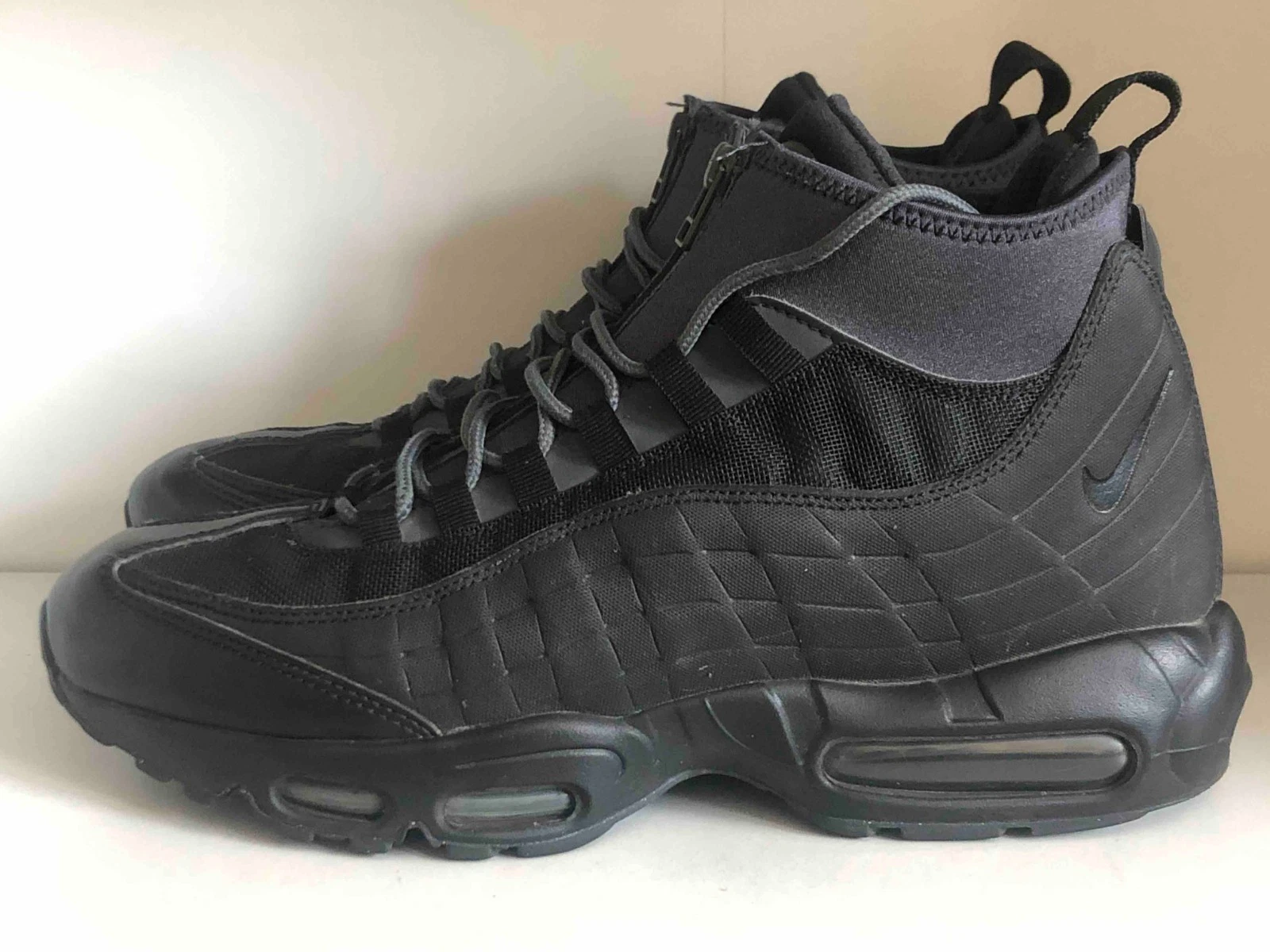 NIKE AIR MAX 95 SNEAKERBOOT NERO ANTRACITE 806809 001 senza scatola taglia 44 5