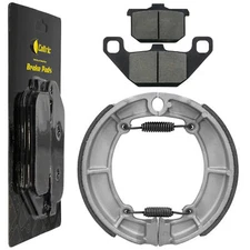 Front Brake Pads And Rear Shoes for Kawasaki Vulcan 500 EN500A EN500C Ltd 90-09