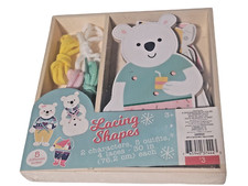 2019 Horizon Group Wooden Lacing Shapes - 2 Characters 5 Outfits Mix-n-match 
