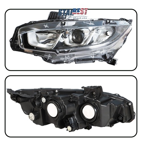 Conjunto de faros proyectores halógenos para conductor Honda Civic 2016-2020 lado izquierdo - Imagen 4 de 12