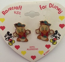 Donald Duck Earrings Rosecraft For Disney New