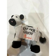 CHICK-FIL-A Plush COW Eat More Chikin wearing Sandwich Board Stuffed 4" Animal