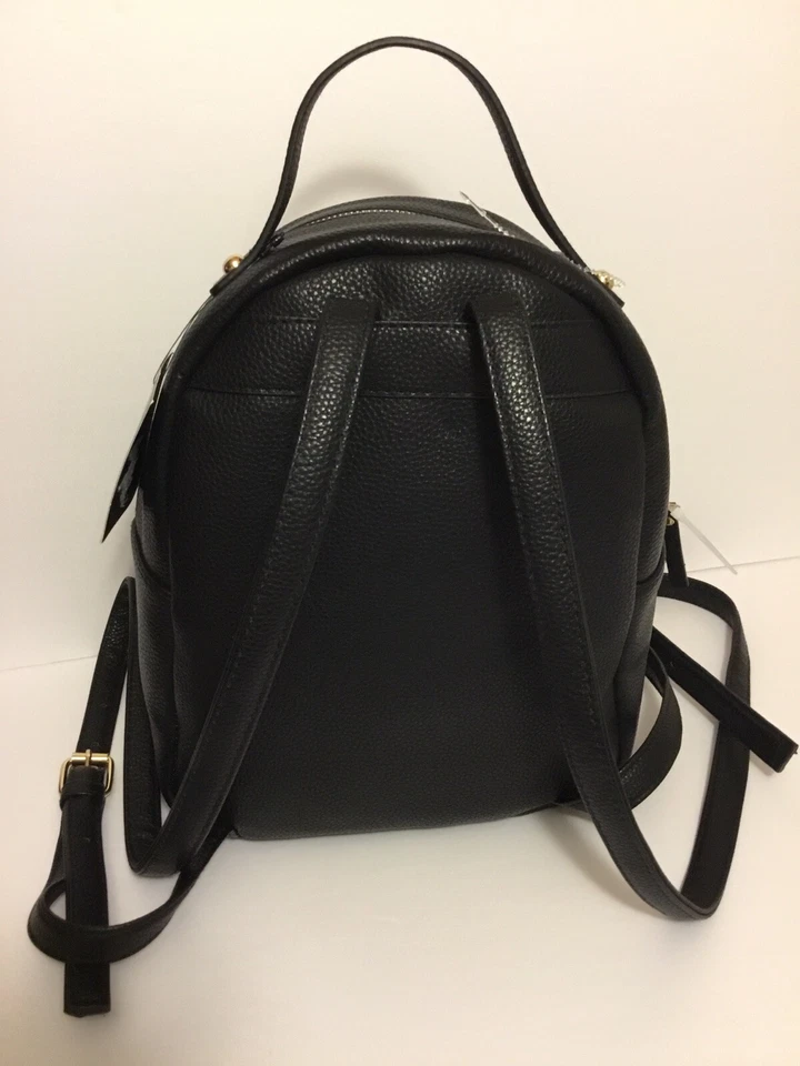 Mochila para mujer Nanette Lepore negra con bolsa de cosméticos beige Foto 3 de 4