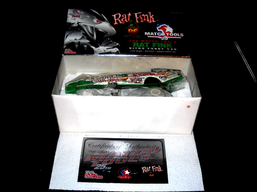 😊😊RACING CHAMPIONS*MATCO TOOLS*RAT FINK NITRO DODGE FUNNY CAR*25th ANN😊 ...