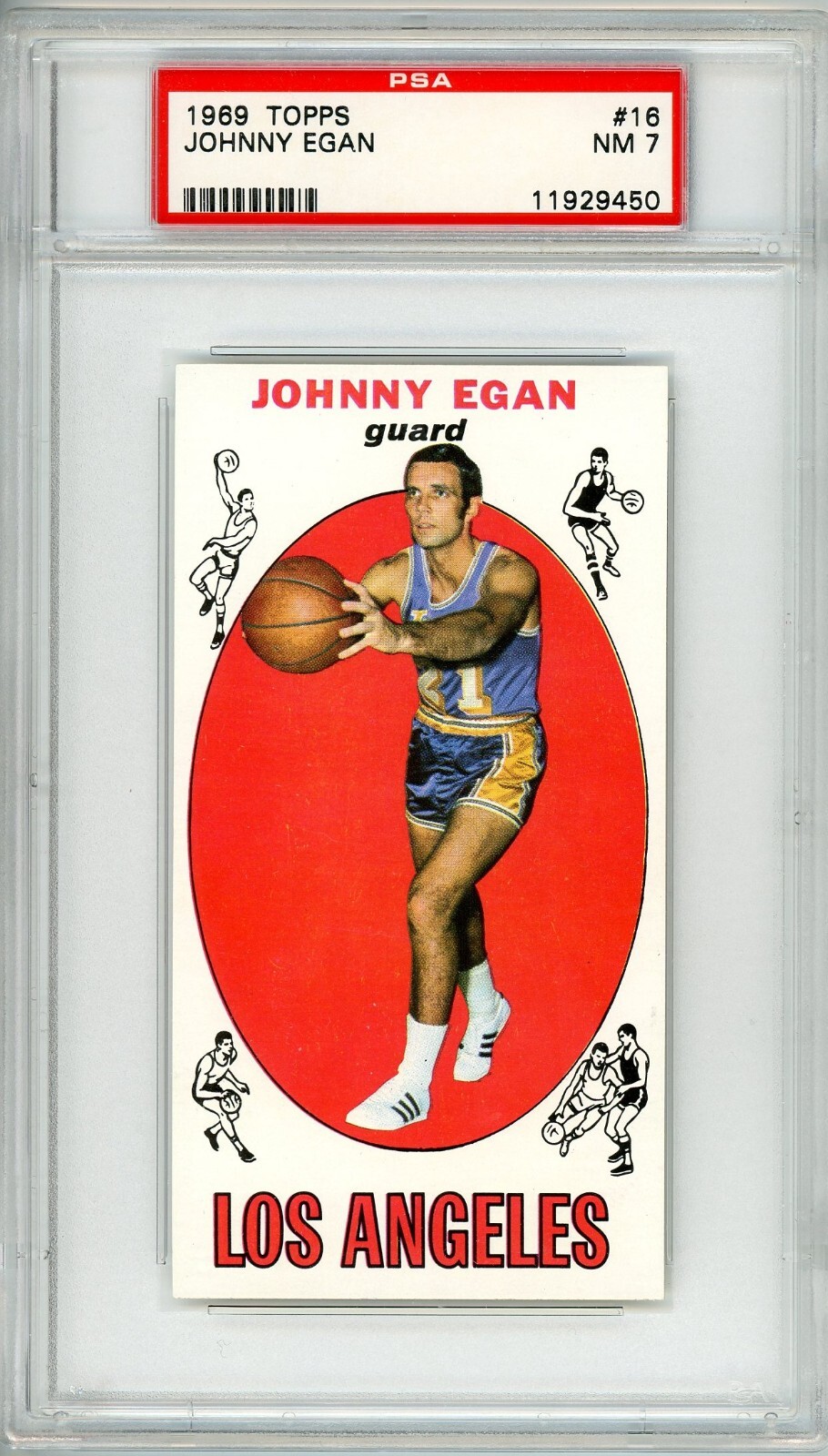 1969 Topps Johnny Egan Rookie #16 PSA 7 P1441