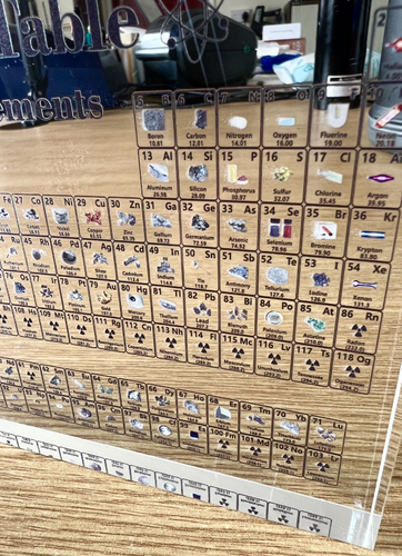 Periodic Table of Elements Clear Acrylic Display Block Ornament(No real element) - Picture 6 of 7
