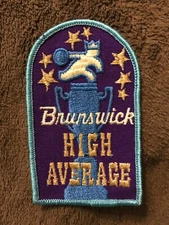 Vintage Bowling Patch Brunswick High Average
