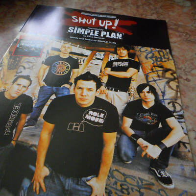 Simple Plan Shut Up!  2004 Photo Sheet Music