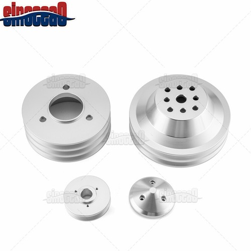 Big Block Chevy Pulley Chrome Water Pump Pulley For Big Block Chevy BBC (396-454ci) – Long Water Pump Setup Sbc Water Pump Pulley - Foto 5