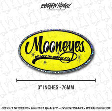 Glitter Moon Eyes Sticker 3 Inch Oval Rat Fink Hot Rod Vintage Racing Usa Glitter Moon Eyes Sticker 3 Inch Oval Rat Fink Hot Rod Vintage Racing Usa