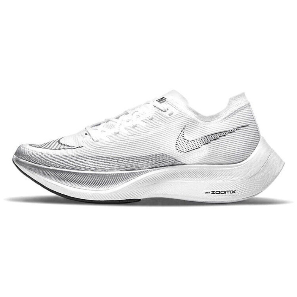 Nike ZoomX Vaporfly Next 2 White Metallic Silver Running Shoes CU4111-100