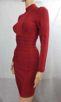House Of CB Red Bandage Dress Long Sleeve Mock Neckline SZ XS | eBay House Of CB Red Bandage Dress Long Sleeve Mock Neckline SZ XS | eBay