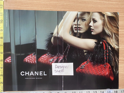 Blake Lively For Chanel Red Quilted Bags Page Print