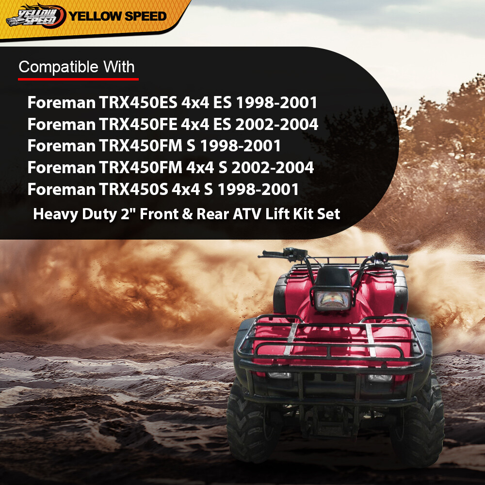 Heavy Duty 2" Front Rear ATV Lift Kit Set Fit For 1998-2004 Honda TRX450 Foreman