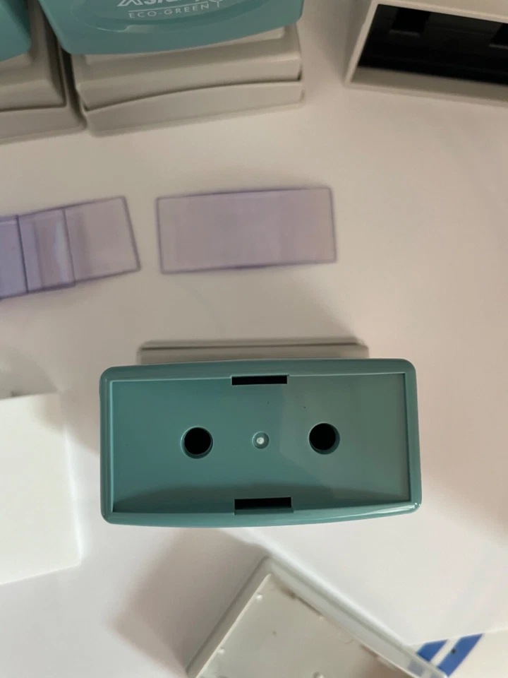 XStamper N12 Blanks Mounts for Pre-Inked Eco-Green Stamp, Lot of 10 - Image 3 of 4