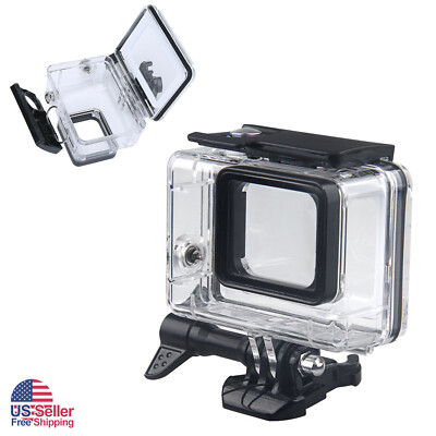 45M Underwater Waterproof Housing Case Dive for GoPro Hero5 6 7-Black