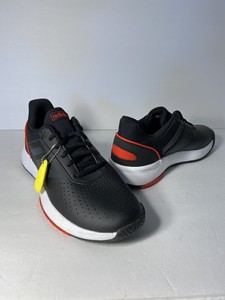 New Adidas Men Courtsmash Tennis Shoe Black White Red Size 10 | eBay