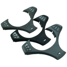 Spange Blende mit Alcantara Leder neu beziehen für BMW E83 E53 für M Lenkrad