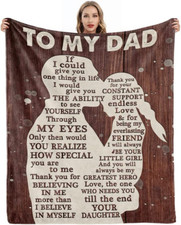 Throw Blanket for father Blanket Gifts for Dad Best Gift for Father Birthday