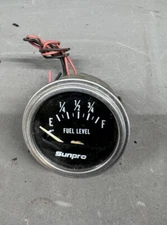 NOS Vintage Sunrpro Fuel Tank Level Gas Gauge Drag Racing Rat Hot Rod Ford Chevy