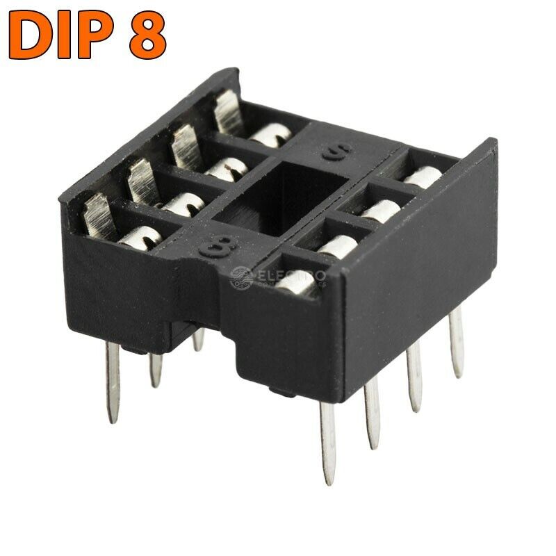 Zocalo integrado DIP 8 doble contacto 8 pines Socket IC DIP8 Lote...