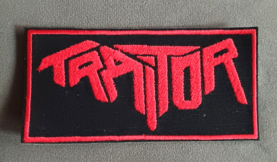Traitor German band logo embroidered patch (Thrash Command, Sodom, Rezet)