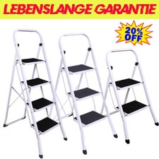 Stehleiter Haushaltsleiter Robust 1/2/3/4 Stufen Klappleiter Trittleiter 150kg