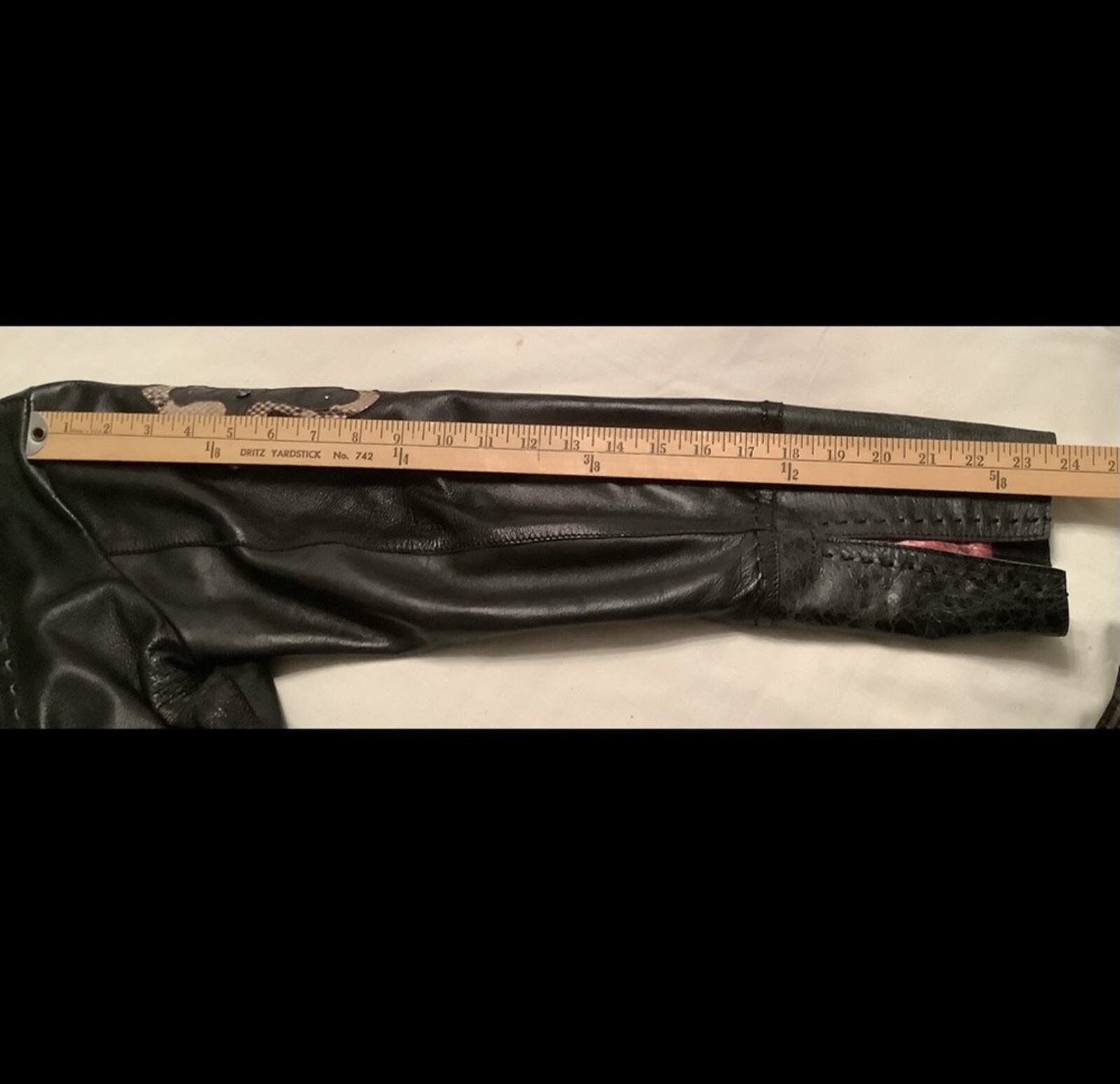 Lamb Skin Jacket with Real Python  Skin Inlays Si… - image 10