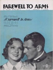 Farewell To Arms, Helen Hayes and Gary Cooper, 1933