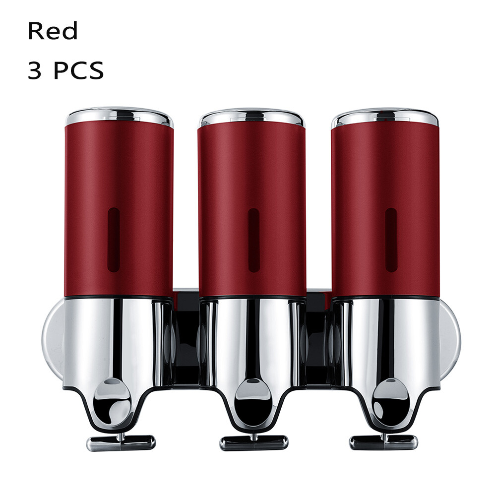 WALL MOUNTED SHOWER SOAP DISPENSER LOCKABLE SHAMPOO, LOTION, SHOWER