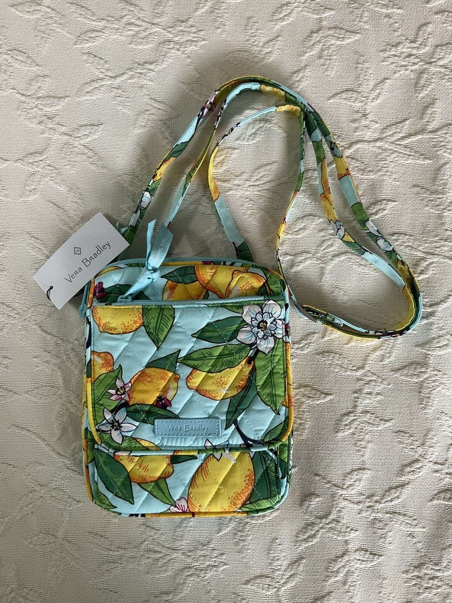 VERA BRADLEY Mini Hipster Crossbody Purse LEMON GROVE RFID