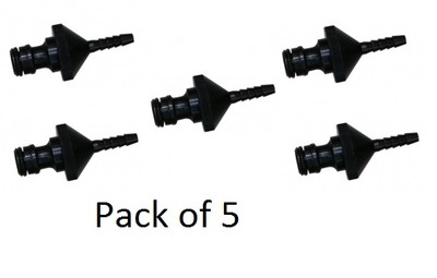 Anti Snag Aluminium Stangenadapter 5er Pack, Wasser gespeiste Stange Fensterreinigung