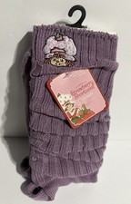 Strawberry Shortcake Slouch Crew Sock Shoe Size 4-10 Purple Novelty Character