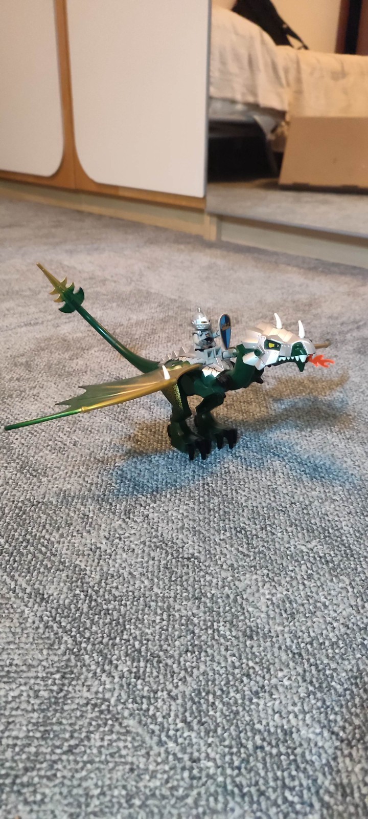 Lego castle dark green dragon from LEGO® Castle Troll Warship 7-14 | #7048