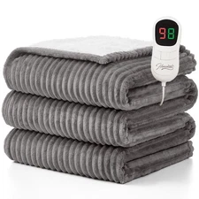 Homemate Heated Blanket Electric Throw - 50"x60" Heating Blanket Throw 1/2/4/...