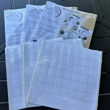 LOT Creative Memories 12x12 REVERSIBLE Border Basic Calendar Grid Pages RCM-12CL