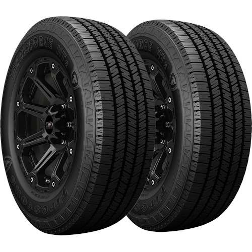 (QTY 2) LT225/75R16 Firestone Transforce HT2 115/112R LRE Black Wall ...
