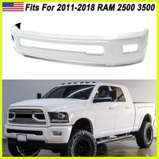 Bright White Front Bumper Face Bar Wfog Light Holes For Ram 2500 3500 2010-2018 Bright White Front Bumper Face Bar Wfog Light Holes For Ram 2500 3500 2010-2018