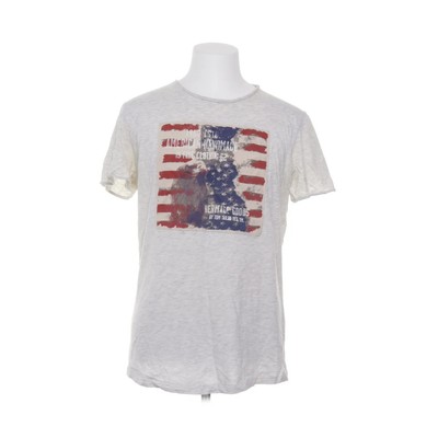 Tom Tailor, T-shirt, Größe: L, Grau/Rot/Blau, Baumwolle/Viskose, Print #TEv