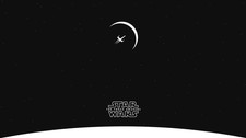 Star Wars the force awakens wars minimalism xwing Custom Gaming Mat Desk 2485