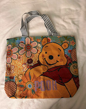 Foldable Reusable Shopping Bag Canvas Multicolor Floral Print 14x17x17 in