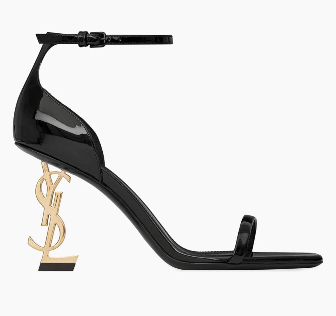 🔥Saint Laurent OPYUM SANDALS IN PATENT LEATHER US 39